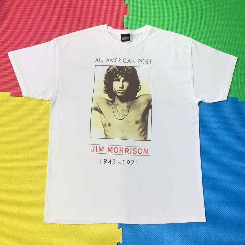 Vintage 90’s t-shirt size XL Jim Morrison The Doors The American Poet Winterland